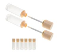 8 Piezas Tubos de Brillo Labial Recargables 4ml Tapa Amarilla Mate | Compatible Llenado Manual y Automático, Material As y ABS Duradero, Adecuado para Producción en Pequeñas Cantidades
