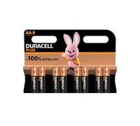 8 pilas Duracell AA Plus (1 blíster de 8 pilas) y 8 pilas Stylus (LR6/MN1500)