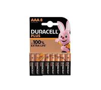 8 pilas Duracell AAA plus (1 blíster de 8 baterías) 8 pilas mini lápiz (LR03/MN2400)