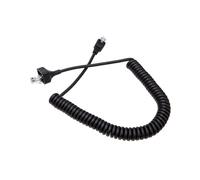 8 Pin RJ-45 to RJ-45 Coiled Handheld Speaker Microphone Cable Walkie Talkie Replacement Lead for KMC-30 KMC-32