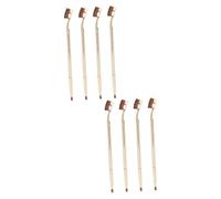8 pinceles de maquillaje, pincel delineador de ojos, cepillo de pequeño, pincel de maquillaje en ángulo, corrector, brocha de mezcla, brocha para polvos, chaflán, pincel de crema, tubo