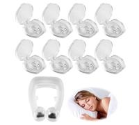 8 pinzas de nariz para ronquidos contra ronquidos, tope magnético de silicona, tamaño universal 20 × 15 × 6 mm, cómoda solución antironquidos para hombres y mujeres en problemas de sueño