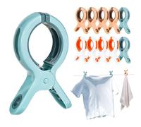 8 pinzas para toallas para tumbonas de playa, pinzas grandes, pinzas para toallas, resistentes al viento, para ropa diaria, toalla de playa, toalla de baño, ropa gruesa y lona de piscina