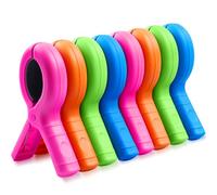 8 pinzas para toallas para tumbonas de playa, resistentes al viento, pinzas para la ropa, coloridas, estables, pinzas para toalla de playa, pinzas para toallas de playa y tumbonas, ropa de cama