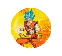 8 Platos de cartón Dragon Ball Z 23 cm