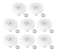 8 poleas de rodamiento de cajón, rodillo pequeño para cajón, polea de repuesto para cajones, polea pequeña con tuercas M6 x 1 (19 mm)