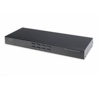 8 port Combo KVM switch, 1 user, 8 PCs, IP function module slot