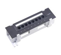 8 Port Patch Panel for Cat. 6 Versatile Data Center Plastic Wall Mount