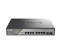 8 ports PoE++Gigabit+2 ports Gigabit DSS-200G-10MPP/E
