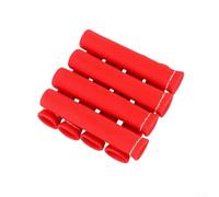 8 protectores de arranque de chispa, funda de escudo térmico 2500F, cubierta de alambre de fibra de vidrio - Para Hot Rod Classic Car Engine Parts Black Red Titanium (rojo)