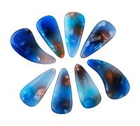 8 Púas de Dedo Guzheng de 3 Cm, 8 Piezas, Cubiertas de Uñas Reutilizables de Polímero de Silicona para Accesorios Guzheng (Color de las mareas),Otros accesorios para instrumentos de cuerda