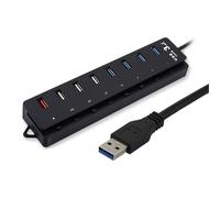 8 puertos USB 3.0 2.0 concentradores multiUSB con interruptores individuales de luz, adaptador múltiple y cable extendido