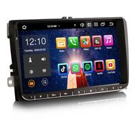 8 Pulgadas 8-Core 4GB+64GB Android 14 Radio Coche con Pantalla 2 DIN Estéreo para VW Crafter 2 Polo 6R Amarok Caddy T6 Skoda Yeti Wireless CarPlay Android Auto Bluetooth 5.0 WiFi 4G LTE Canbus