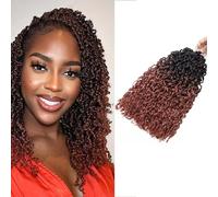 8 Pulgadas Yanky Twist Crochet Cabello Pre-Twist Trenzar Pelo 5 Packs Mini Twist Crochet Trenzas Extensiones de Pelo Trenzado Pasión Corto para Mujer