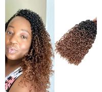 8 Pulgadas Yanky Twist Crochet Cabello Pre-Twist Trenzar Pelo 5 Packs Mini Twist Crochet Trenzas Extensiones de Pelo Trenzado Pasión Corto para Mujer