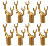 8 ramas de árbol de aleación de aluminio que soportan apoyo estable y protección para inclinarse ramas pesadas resistentes al viento y la nieve, oro 10 x 6 cm para viñedos