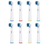 8 Recambios Cepillo Electrico Compatible con Braun Oral b Vitaly Precision Clean, White Clean, Sensitive Clean,Proffesional Care, EB-17A / SB-17A / EB17-P (2 Kits x 4 Cepillos)