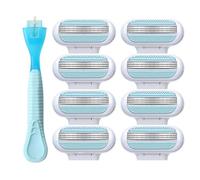 8 Recambios de Cuchillas Venus Mujer, Cuchillas de Afeitar 3 Hojas para Maquinilla Venus, Cuchilla Ve nus Mujer Recambios, Cuchillas de Afeitar Mujers, Depilación Suave y Precisa para Piel Sensible