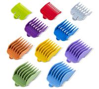8 recortadores de cabello profesionales de color/cortadoras codificadas con clipper Guías/peines # 3170-400- 1/8 ”a 1 -Gran ajustes para todos los cortadores/recortadores per Wahl de tamaño completo