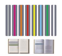 8 Reglas de Lectura Niños, Tiras de Lectura y Marcadores para Dislexia, Regla de Lectura Guiada 8 Colores, Marcadores para Profesores, Estudiantes y Principiantes