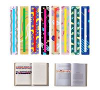 8 Reglas de Lectura Niños, Tiras de Lectura y Marcadores para Dislexia, Regla de Lectura Guiada Colorida, Marcadores para Profesores, Estudiantes y Principiantes