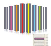 8 reglas de lectura, regla de lectura de resaltado colorida, banda de lectura guiada colorida, regla de lectura multifuncional, banda de lectura guiada, para enseñar y ayudar a la lectura.