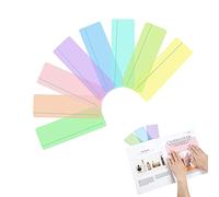 8 reglas de superposición de dislexia de colores, tiras de lectura guiada, regla de superposición de dislexia, tiras de lectura superpuestas para dislexia y para reducir el estrés visual (8 colores)