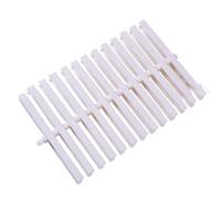 8 rejillas de drenaje para piscina al aire libre, alfombrilla de plástico PP empalmable, fácil instalación, 20 x 100 cm para uso en interiores y exteriores, duradera, anticorrosión