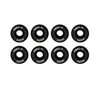 8 rodamientos ABEC-11 608-RS para monopatín Longboard Roller, rápido y suave, con junta, 8 x 22 x 7 mm (negro)