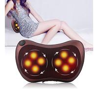8 Rodillos de Amasado Almohada Amortiguar de Masaje para Calentamiento de Cuello Hombro Espalda
