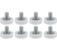 8 rodillos deslizantes para cajones, diámetro de 25 mm, polea pequeña de posicionamiento de plástico, polea de repuesto para cajón, rueda deslizante para muebles