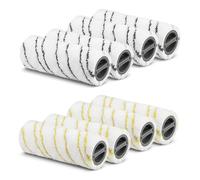 8 rodillos para Karcher FC7 FC5 FC3D FC3, rodillo para Karcher, rodillos de repuesto, cepillos de limpieza accesorio reemplazo de rodillos 2.055-006.0 y 2.055-006.0 (amarillo y gris)