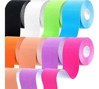 8 Rollos Cintas de Kinesiología Cintas Deportivas Impermeables Soporte de Músculo Rodillera Elástica Atlética Cintas de Envolver Rodilla de Alivio Dolor para Gimnasio Fitness Correr