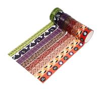 8 Rollos Cintas Washi Rollo de 5 M de Halloween, para Manualidades | Papel Decorativo, Patrón Festivo, Corte a Medida, Compacto y Fácil de Guardar, para Cartas y Sobres Varios estilos