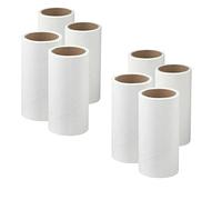 8 Rollos de Repuesto para Rodillo de Pelusa para IKEA BASTIS, Color Blanco