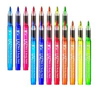 8 rotuladores fluorescentes de color neón, colores fluorescentes que brillan en la oscuridad, rotuladores fluorescentes para tatuajes, respetuosos con la piel, resistentes al agua, juego de pintura