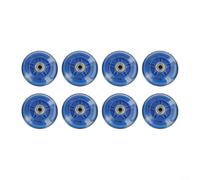 8 ruedas intermitentes para patines en línea, patines de ruedas, scooters, cochecitos, LED autoalimentados, no requiere batería, 64 mm, 70 mm, 80 mm, tamaño (80 mm)