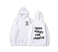 (8-S)2025 Otoño/Invierno Nueva Sudadera con Capucha Estampada Divertida "Necesito Dinero" Diseño de