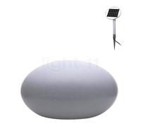 8 seasons design Shining Eye, lámpara de suelo, gris - incl. bombilla - incl. módulo solar