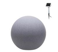 8 seasons design Shining Globe, lámpara de suelo, piedra - ø60 cm - incl. bombilla - incl. módulo solar