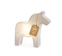 8 seasons Minilámpara de diseño de caballo Shining Horse (blanco) Micro - 12 cm LED lámpara decorativa con batería y USB-C - recargable, inalámbrica y decorativa - Luz de ambiente ideal para