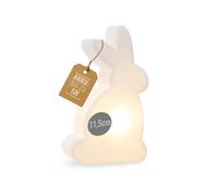 8 seasons Minilámpara LED de diseño de conejo Shining Rabbit Micro - Lámpara decorativa 11,5 cm - inalámbrica con batería y USB recargable - Decoración de mesa, decoración de Pascua, alféizar de la