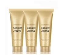 8 Seconds Revitalizing Hair MaMascarilla Capilar Revitalizante 8 Segundos, Mascarilla Reparadora de Tinte, Mascarilla Capilar de Hidratación Intensiva, Reparación Hidratante Profunda (3PCS)