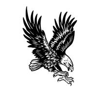 8 Sheets Eagle Temporary Tattoo Sticker, Waterproof Fake Tattoo For Women Man Semi Permanent