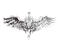 8 Sheets Herbal Punk Totem Tattoo For Women Men Waterproof Arm Lasting Goth Neck Temporary Tattoo Stickers(14)