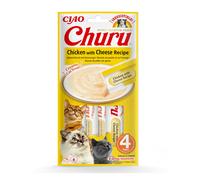 8 sobres x 14 g Churu Snack Cremoso de Pollo y Queso para gatos ¡Pack Ahorro!