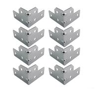 8 soportes de esquina de hierro para fundas de vuelo con soporte de ángulo recto, diseñados para borde de caja para protección y aplicaciones de cubierta decorativa (código de esquina)