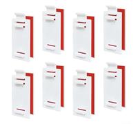 8 soportes de plástico para cortinas plisadas, fáciles de instalar sin necesidad de taladrar
