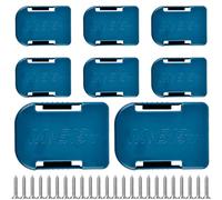 8 soportes para baterías: soporte para batería Makita 18 V, soporte para batería, soporte para batería, soporte de pared con 24 tornillos para BL1860 BL1850 BL1840 BL1830