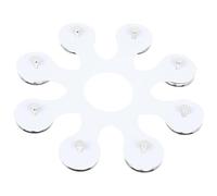 8 tambores anillo ropa resistente pandereta Hi-Hut acero inoxidable silicona anillos de pandereta tambor percusión accesorios